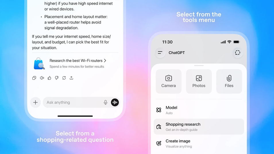 Shopping Assistant in ChatGPT Feature